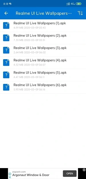 Realme UI Live Wallpapers install