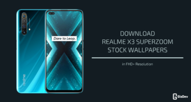 Realme X3 SuperZoom Stock Wallpapers
