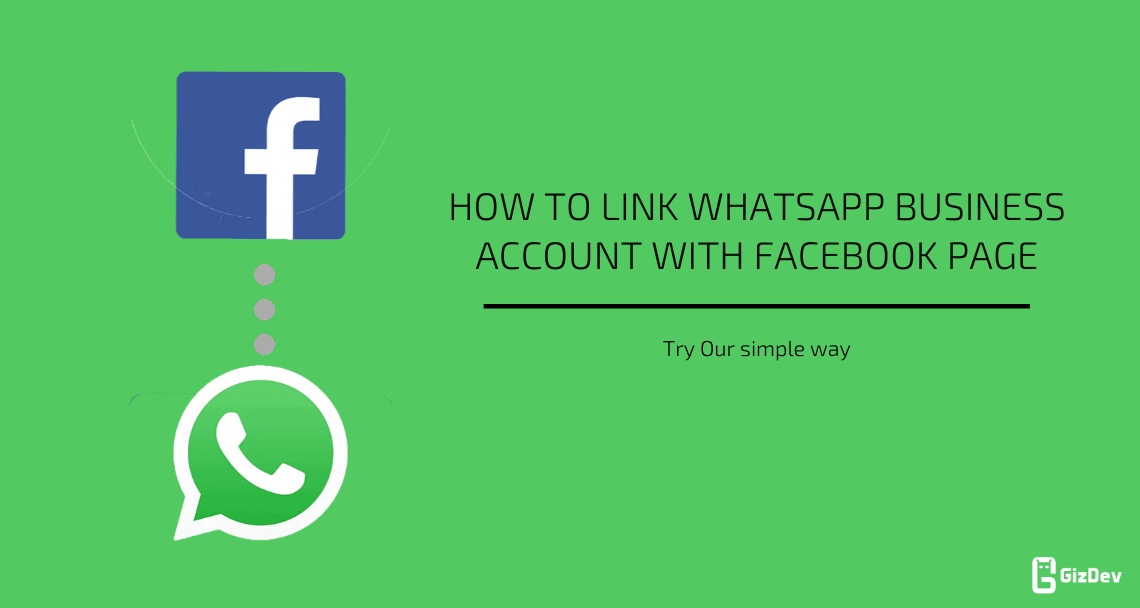 WhatsApp Business app linked with Facebook page
