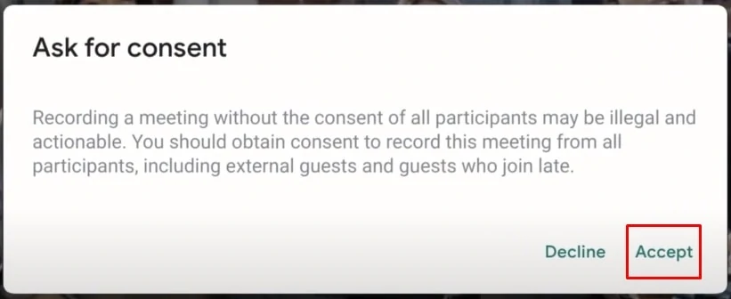 record a meeting video in Google Meet