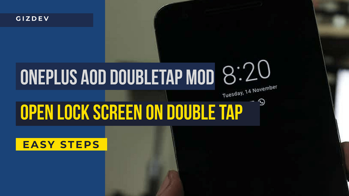 how to open lock screen by double tap