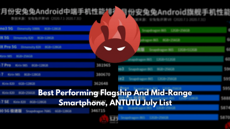 Best Performing Flagship And Mid-Range Smartphone, ANTUTU July List