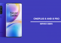 OnePlus 8 Service Codes