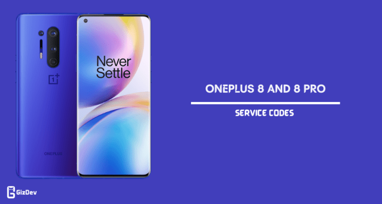 OnePlus 8 Service Codes