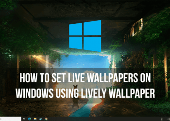 How to Set Live Wallpapers on Windows using Lively Wallpaper