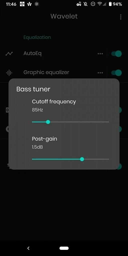 Wavelet Bass tuner