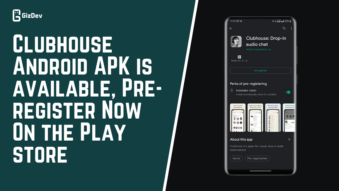 Clubhouse Android Apk Is Available Pre Register Now On The Play Store