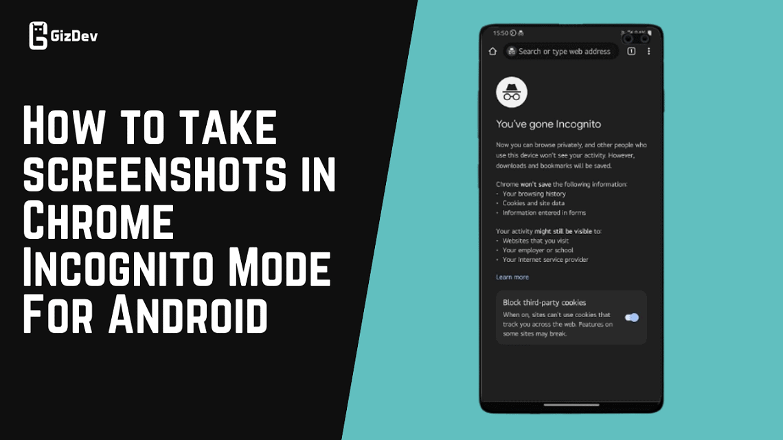 How to take screenshots in Chrome Incognito Mode For Android
