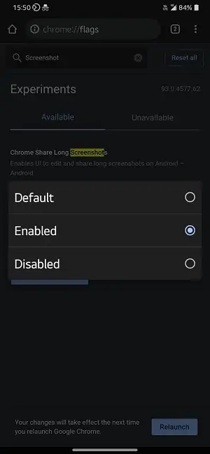 how to enable screenshots in Chrome Incognito