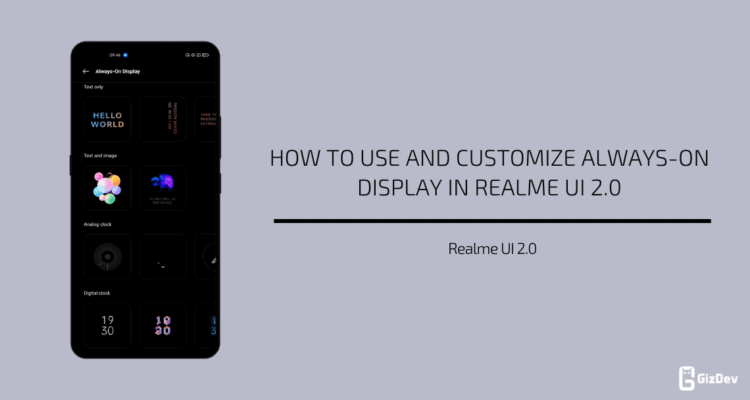 Use And Customize Always-On Display in Realme UI