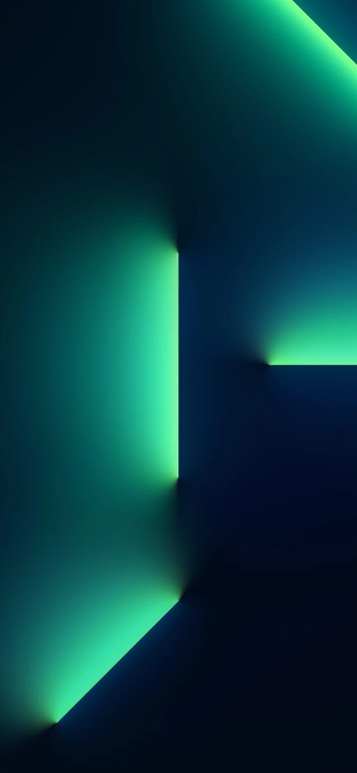iPhone 13 Pro Green Stock Wallpapers