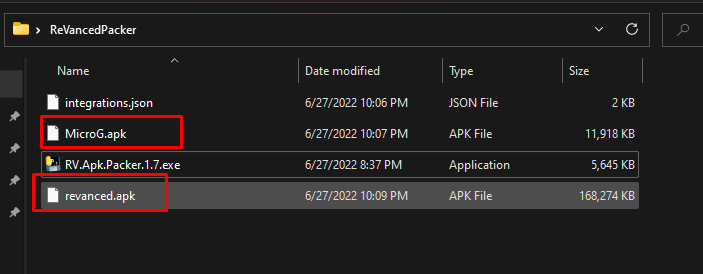ReVancedPacker patch build