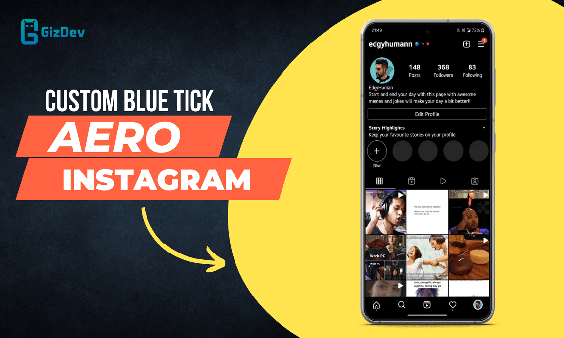 How To Get Custom Blue Tick On Aero Instagram (Verify