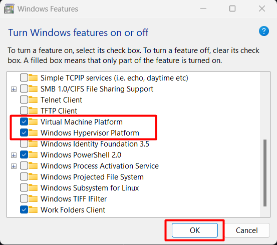 enabled Virtualization for WSA