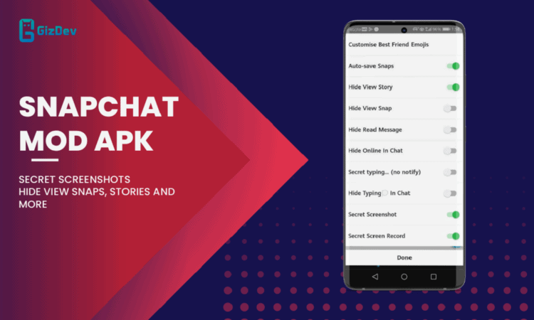 Download Snapchat MOD APK For Android, Secret Screenshots and more