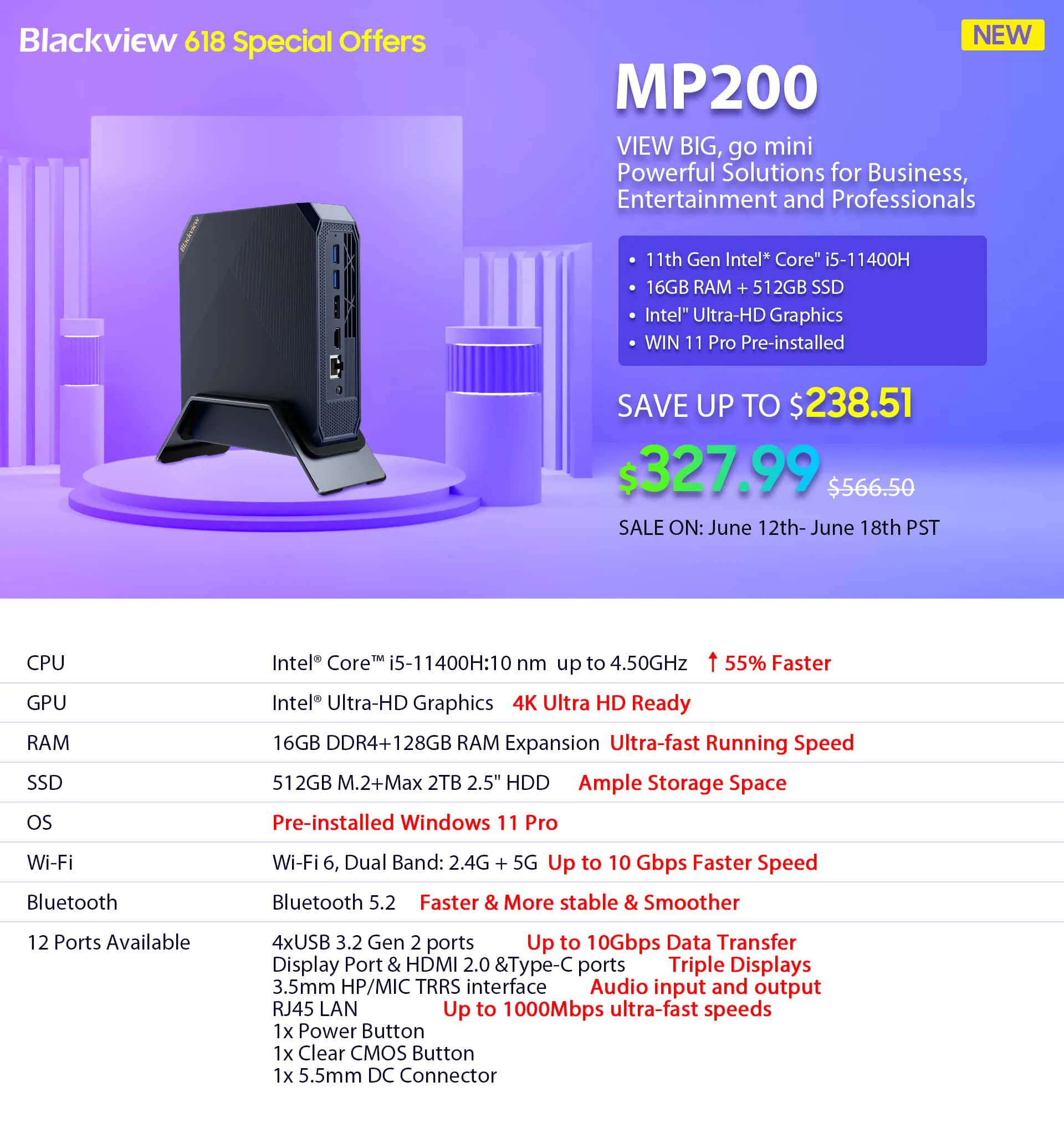 Blackview MP200