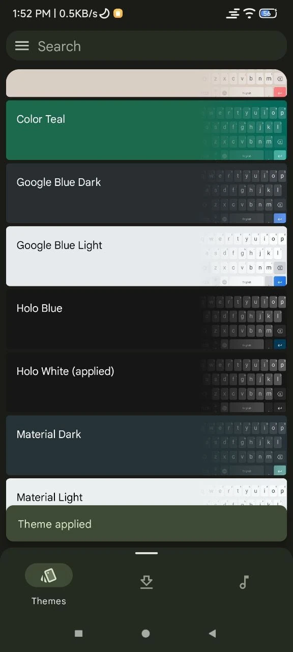 Rboard Manager Themes