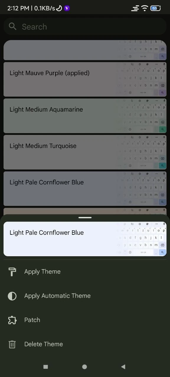 Rboard Manager Themes