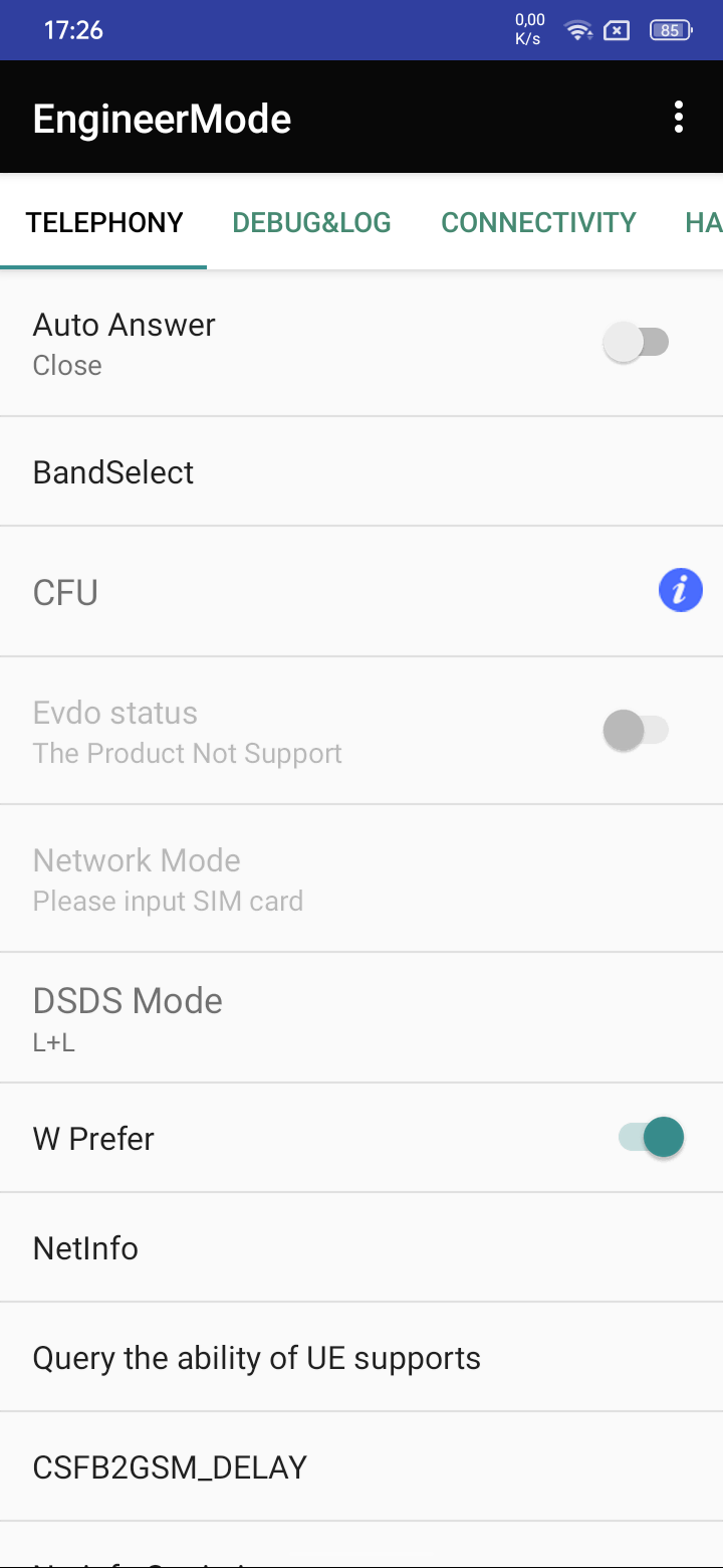 Blackview telephone Service codes