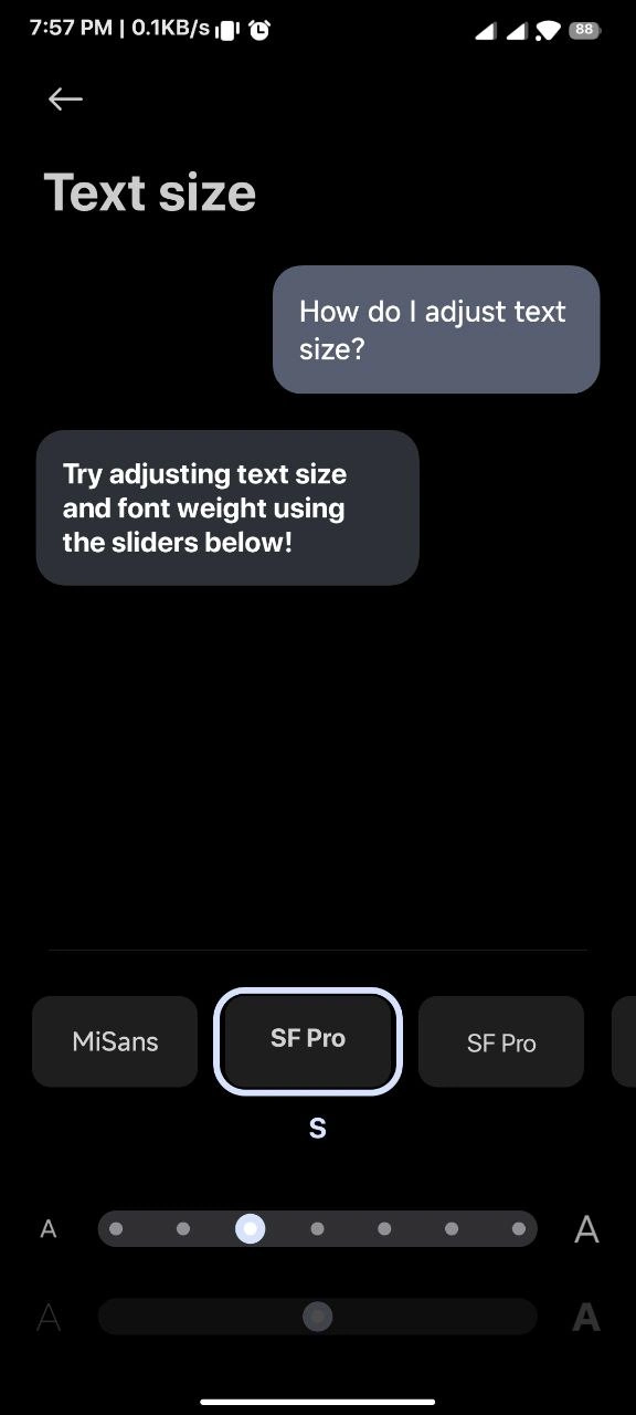iOS 17 font MIUI