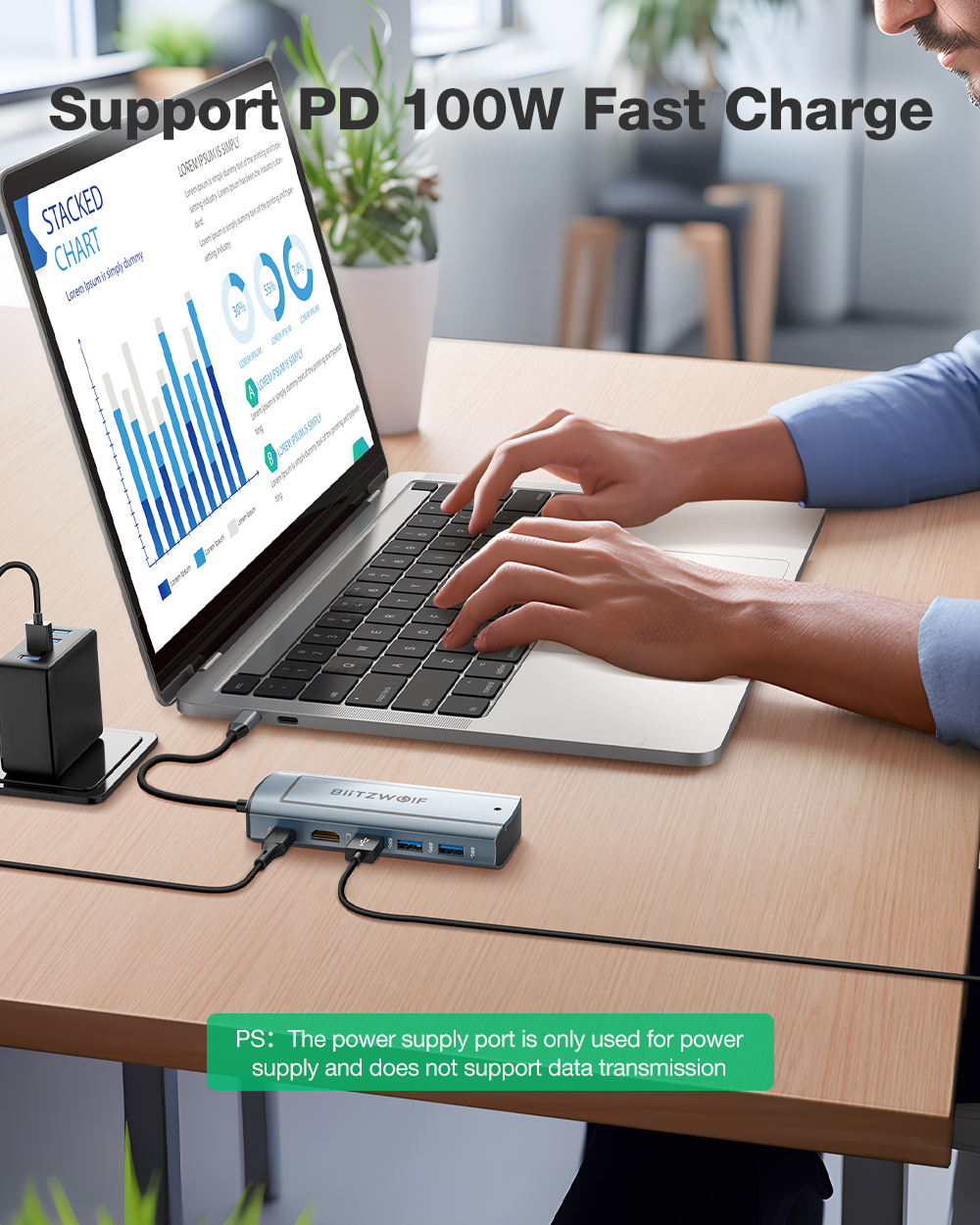 BlitzWolf BW-Neo TH13 6-in-1 Docking Station