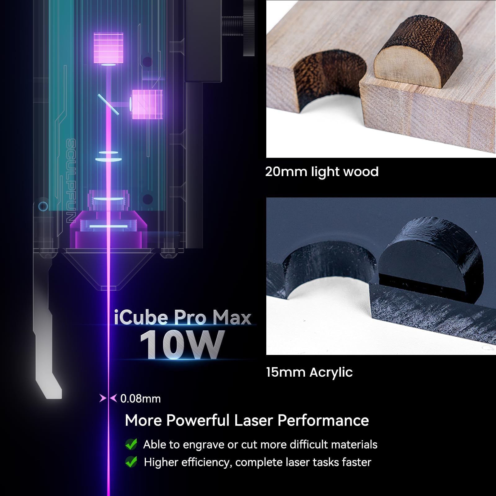 SCULPFUN iCube Pro Max Laser Engraver