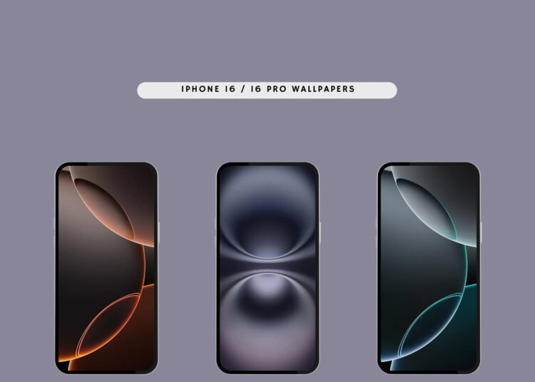 iPhone 16 and iPhone 16 Pro Stock Wallpapers in zip file