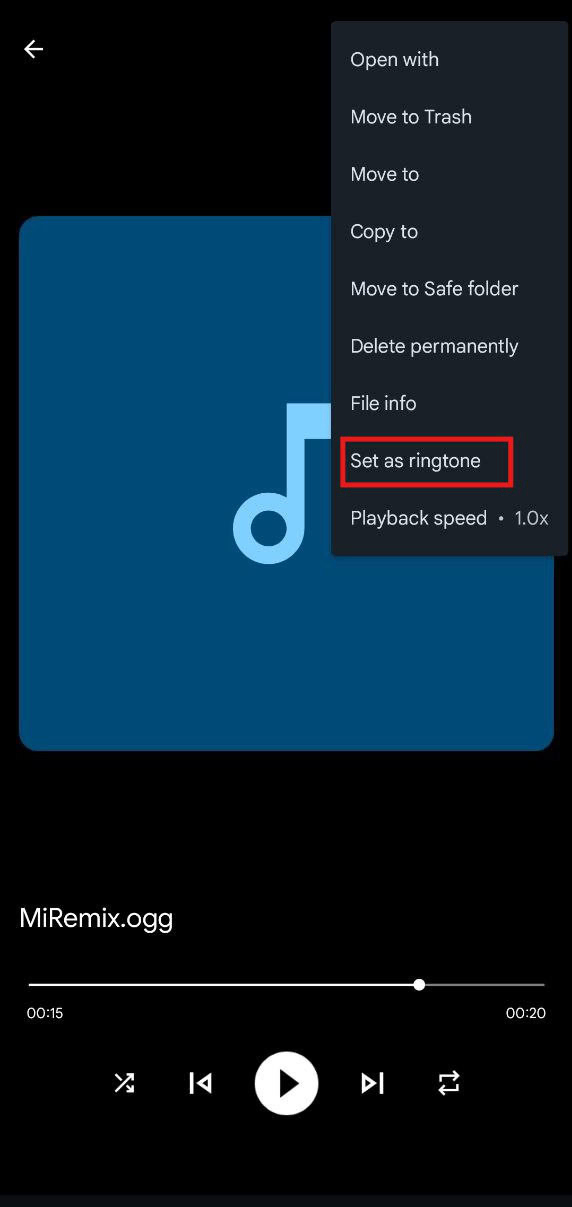 How to Set Ringtones on Your Android using google file