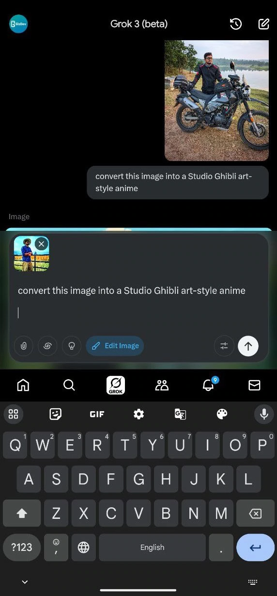 Studio Ghibli Anime Images with GROK prompt