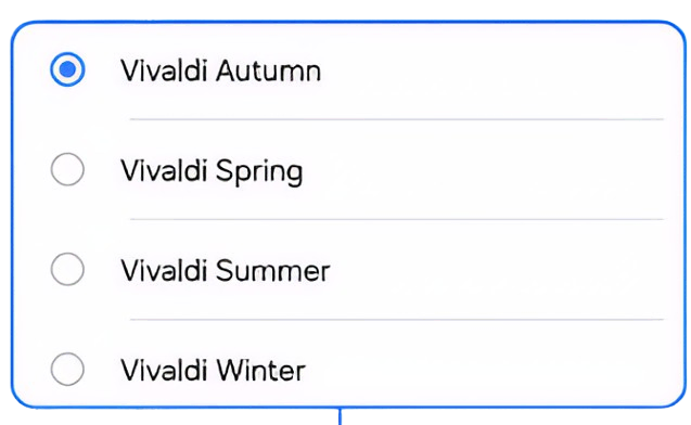 One UI 8 Ringtones The Four Seasons by Vivald