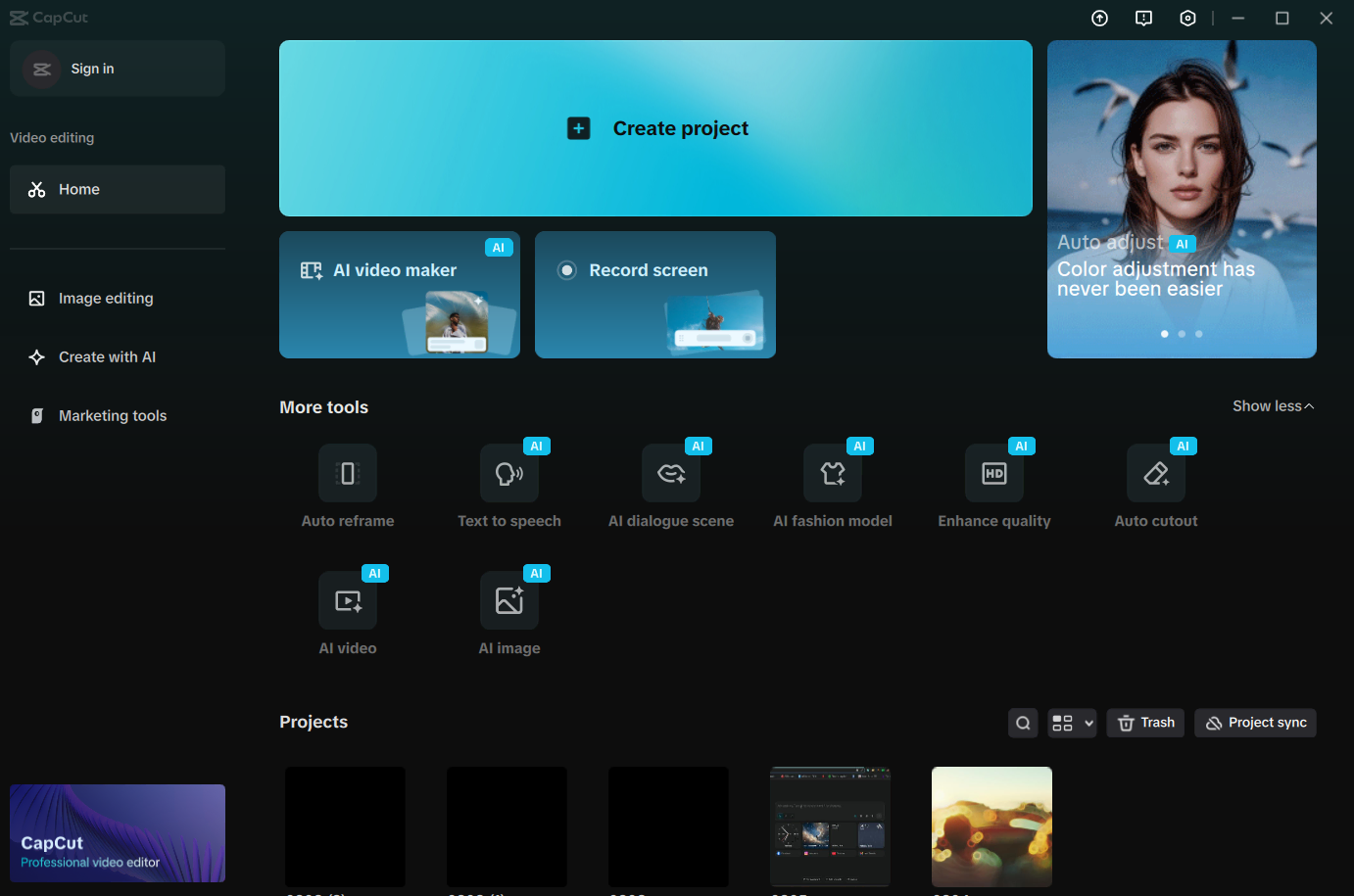 CapCut ai tools