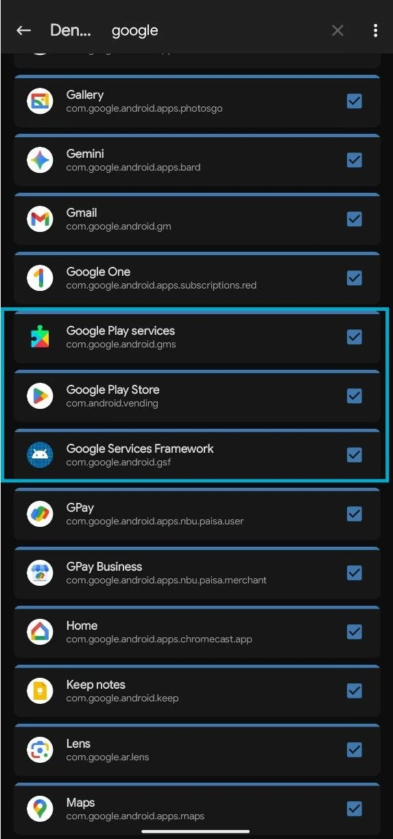 magisk hide root google service apps