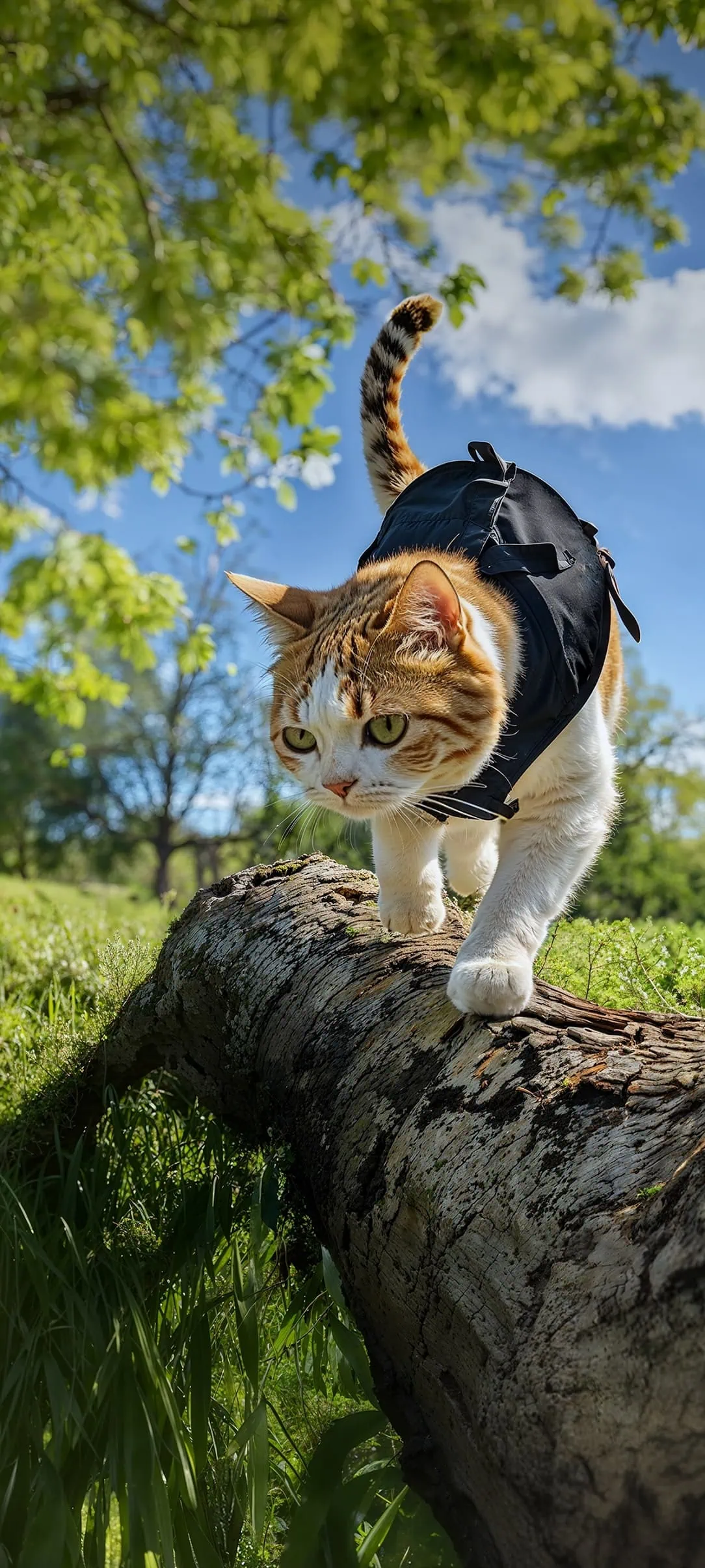 OxygenOS 16 Wallpapers women with cat