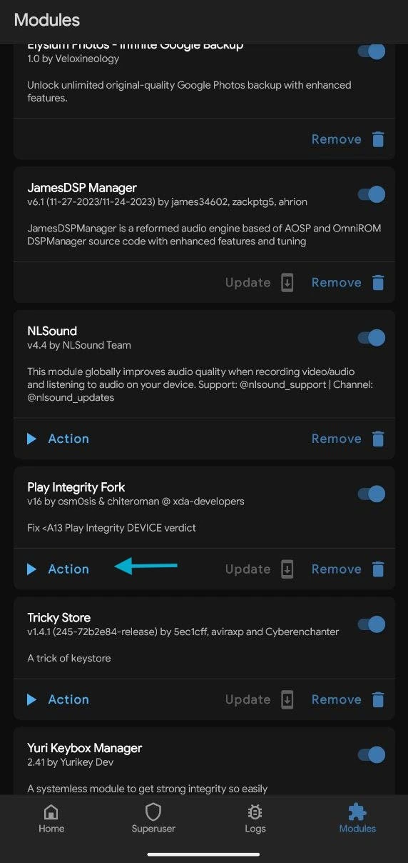 Play Integrity Fork magisk