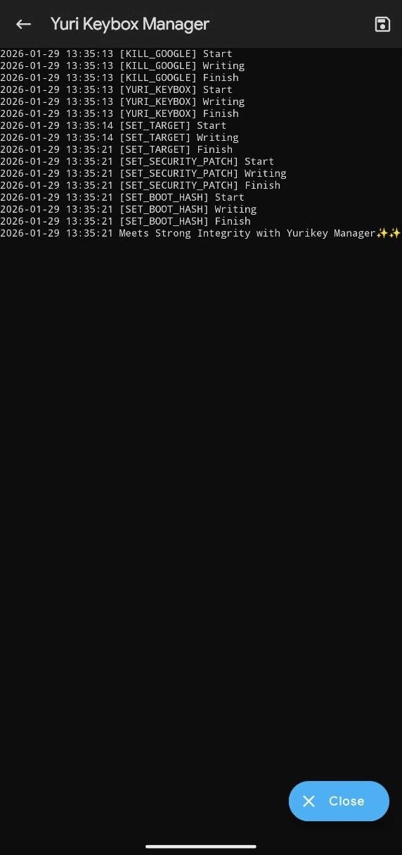 YuriKey Keybox Manager Strong integrity keybox file