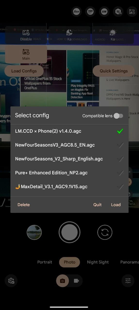 AGC GCAM load xml file