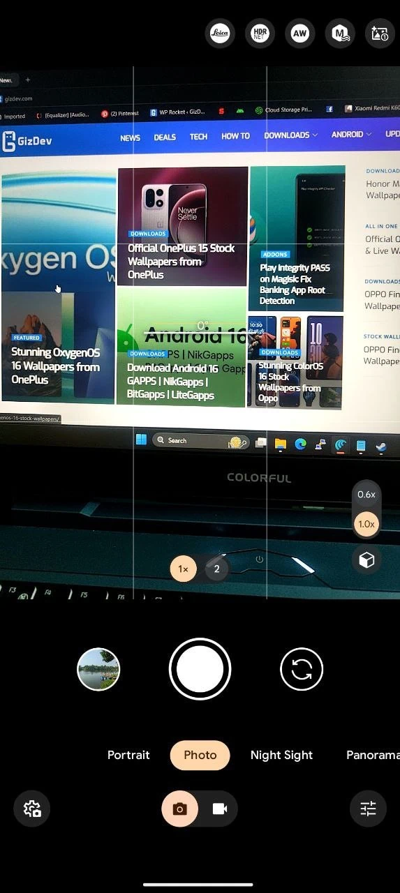 AGC GCAM main menu