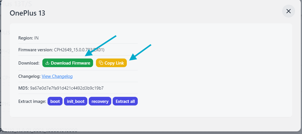Download OnePlus OTA zip using ota ExtractorToolkit
