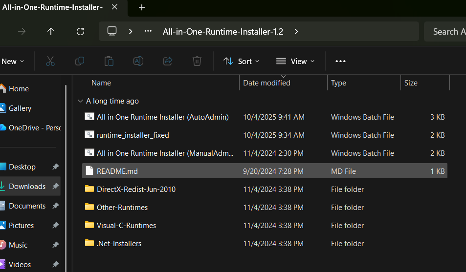 All in One Runtime Installer silent installer