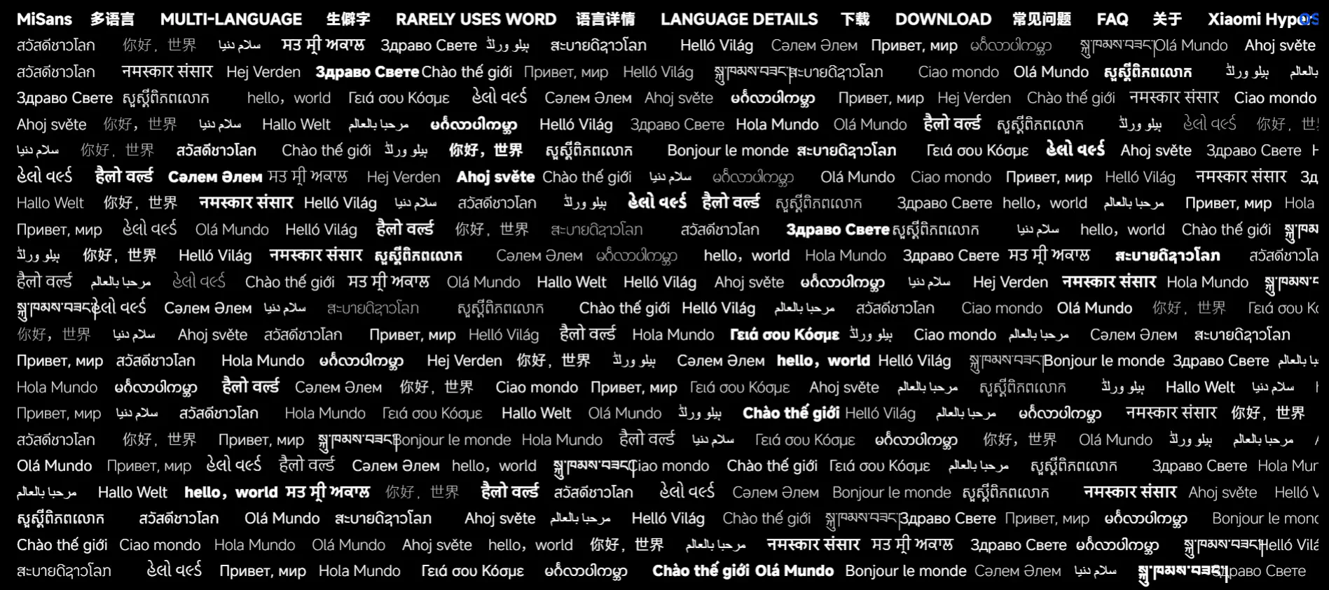 Download Xiaomi HyperOS Fonts: MiSans, MiSerif