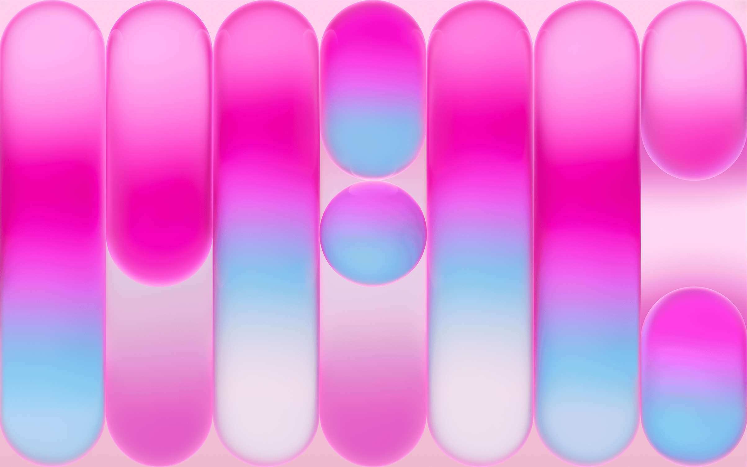 Abstract Pink and blue gradient MacBook Neo wallpapers