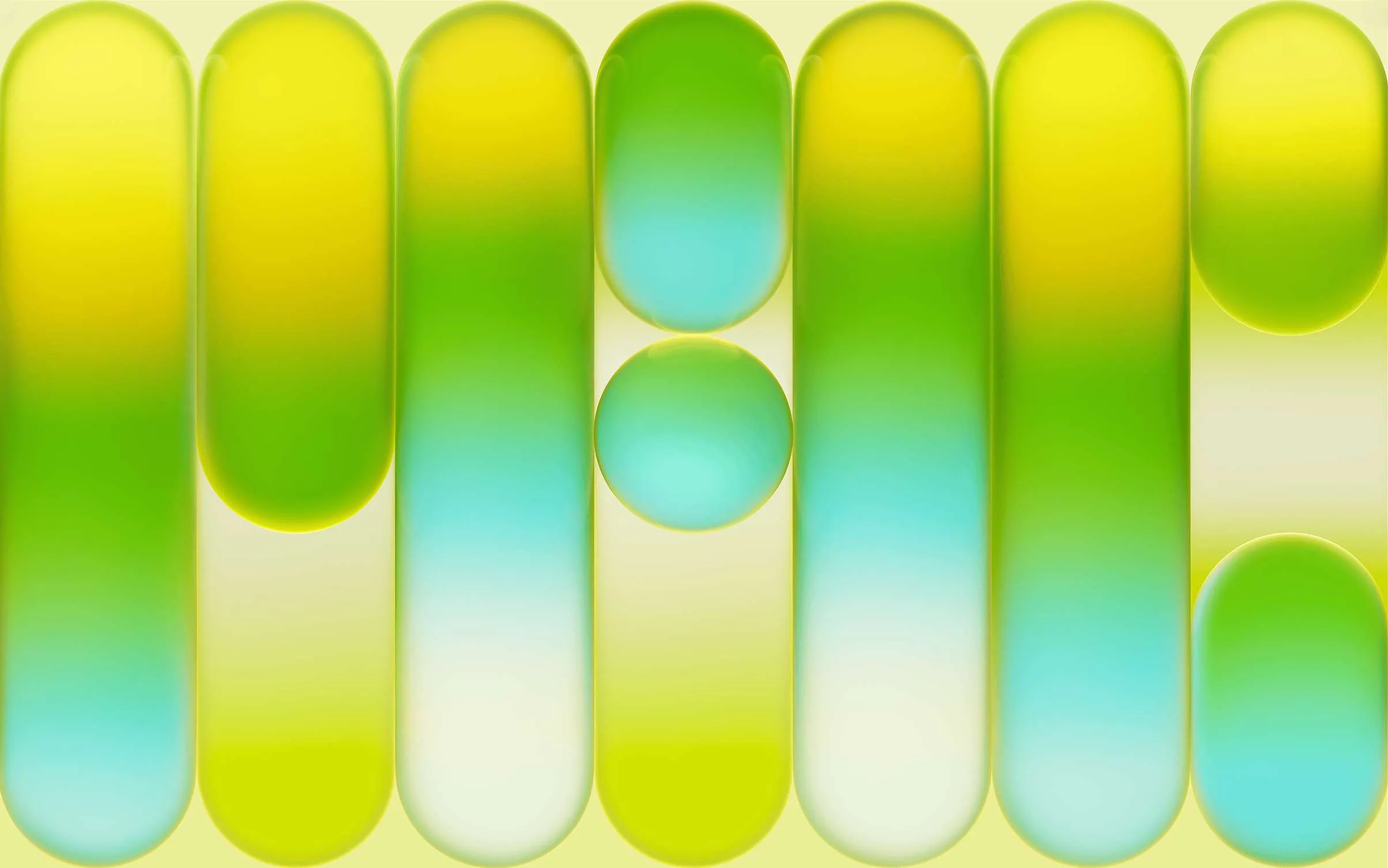 Abstract Yellow and green gradient MacBook Neo wallpapers