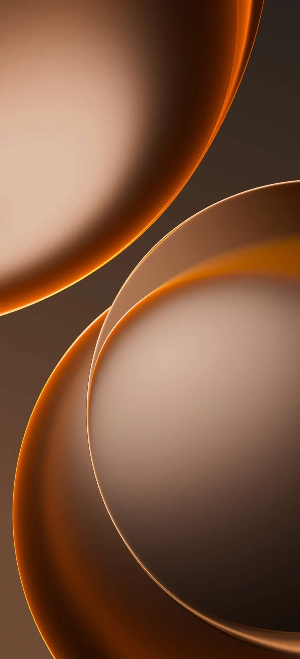OPPO Find X9 Ultra Orange Gradient Orb Stock Wallpapers