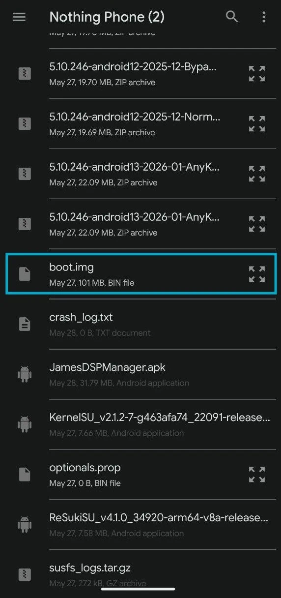 SukiSU-Ultra Boot locate boot image file