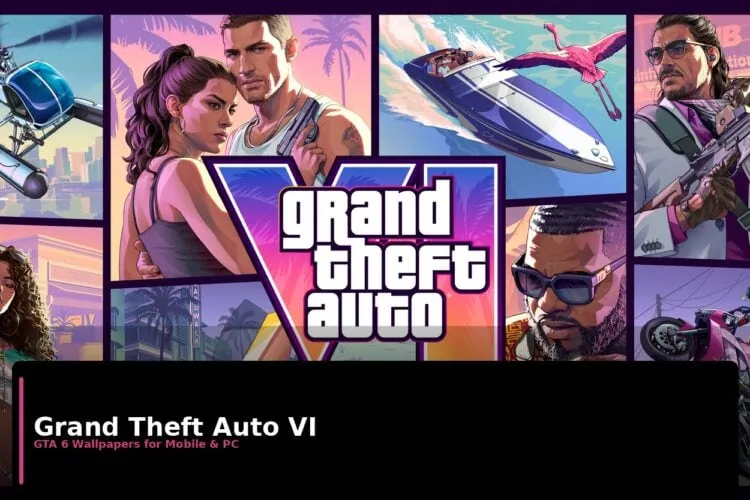 Grand Theft Auto VI (GTA 6) Official Cover Art Wallpaper
