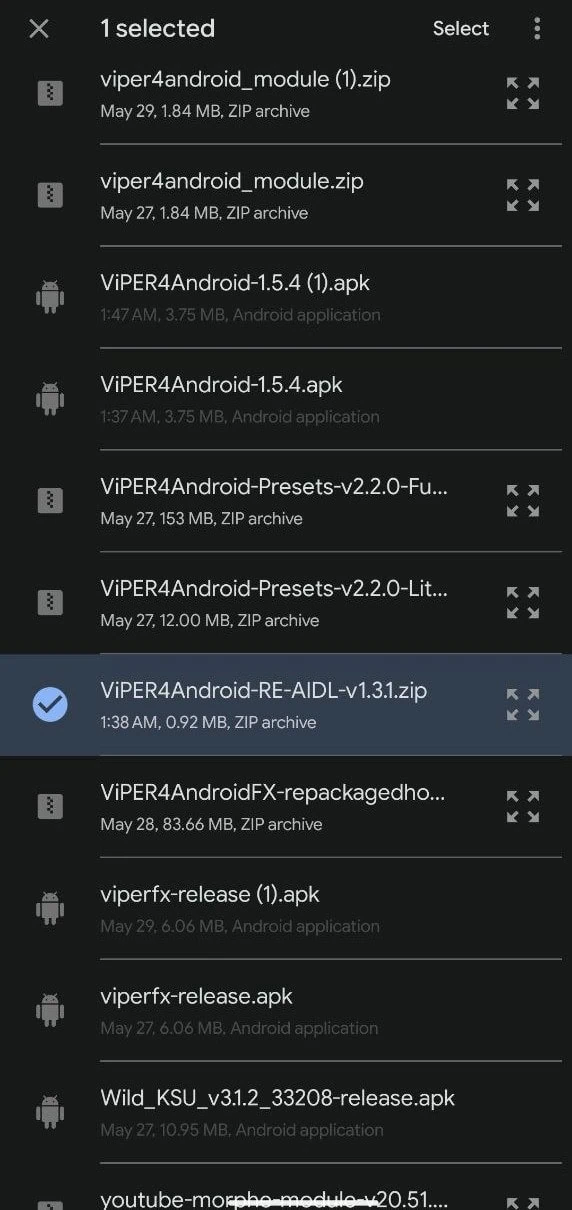 Viper4Android Module install