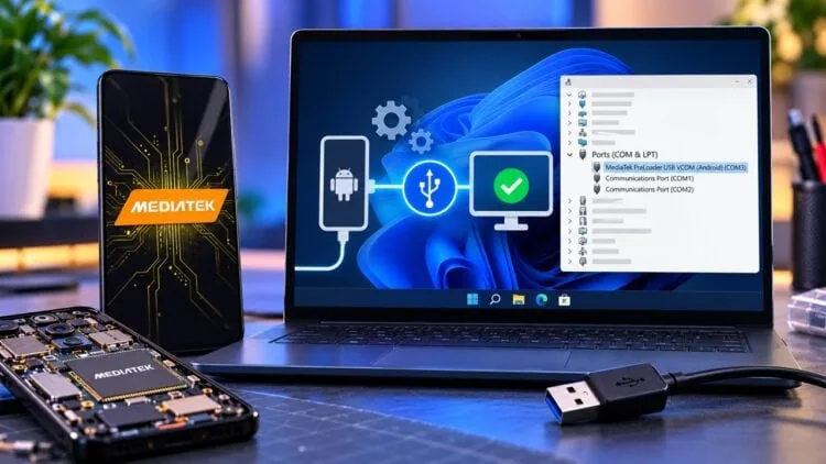 MediaTek Preloader USB VCOM Drivers download