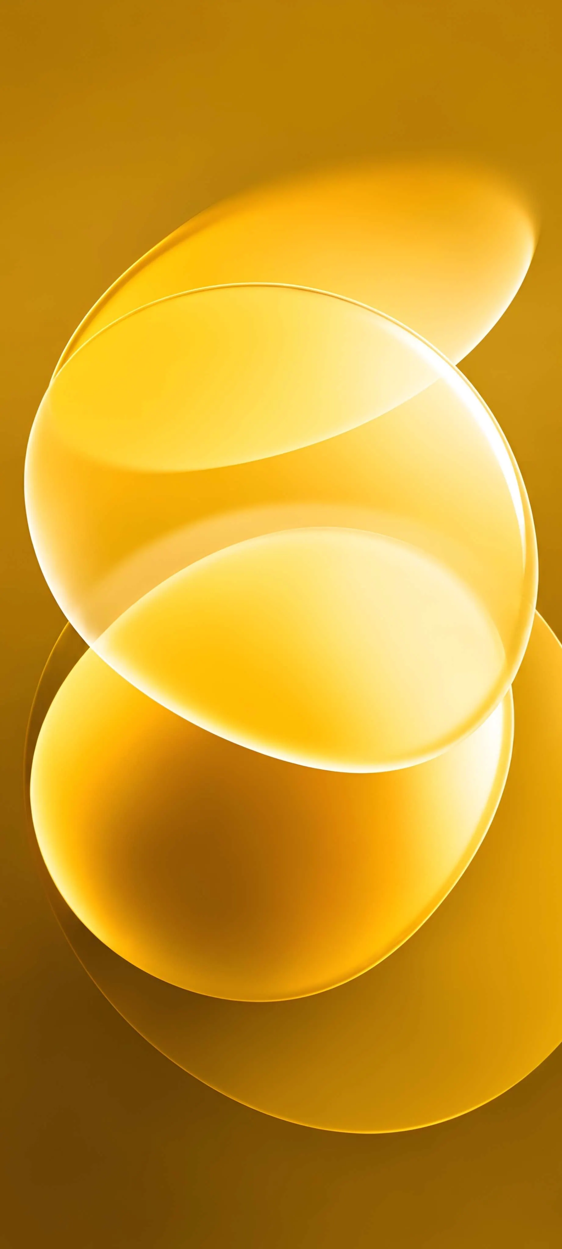 POCO X8 Power Golden Circles Layered Design Wallpaper