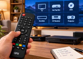 QFX Universal Remote Codes List and Setup Program Guide