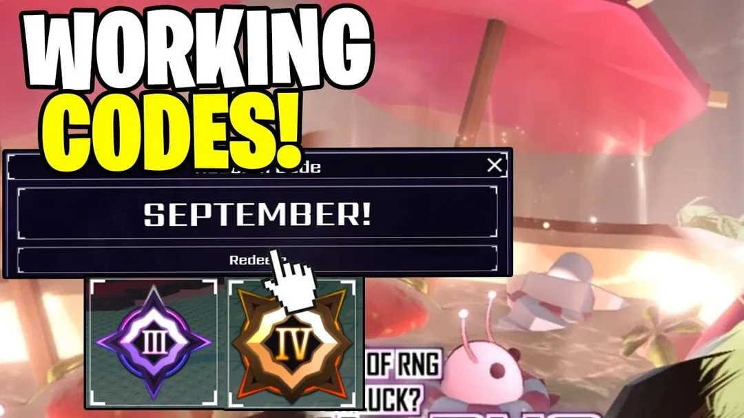 Sol's RNG codes working in September 2026 guide screenshot